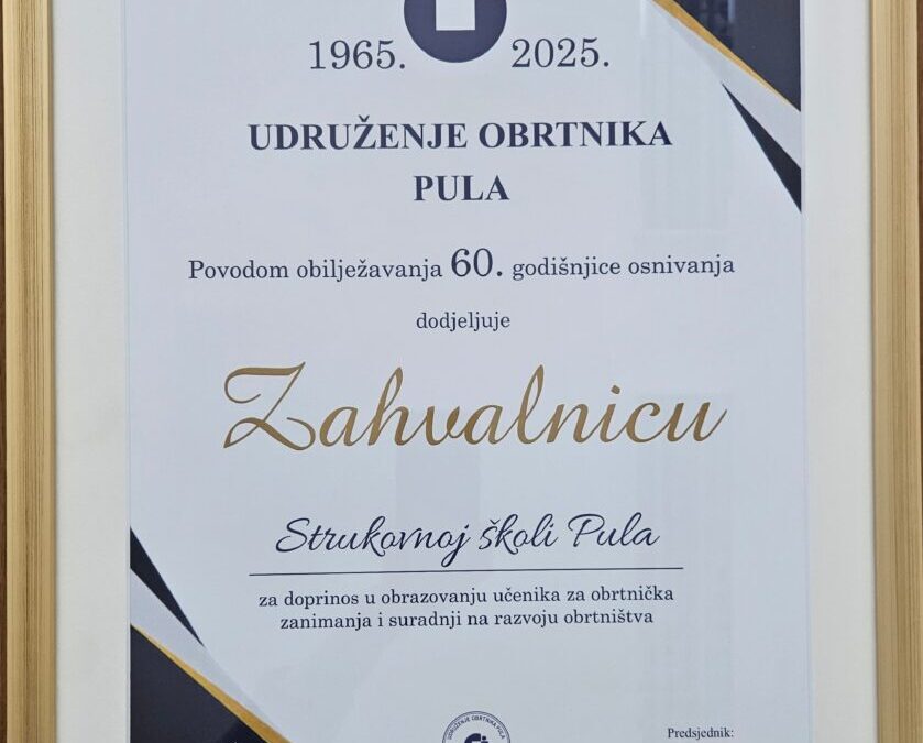Strukovna škola Pula na 4. festivalu strukovnih zanimanja u Pazinu